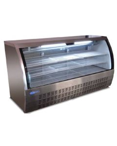Deli Case, 82", Curved Glass, Refrigerated