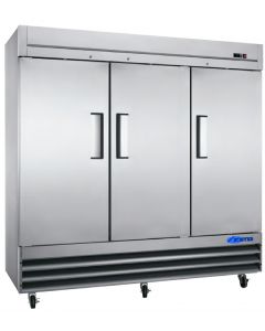 Refrigerator, 81", Reach-in, 3x Solid Doors, S/S